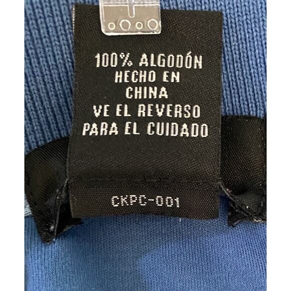 Calvin Klein Men's Polo Shirt 2XL Teal Blue Short Sleeve 50"chest x 31"long - Picture 4 of 5